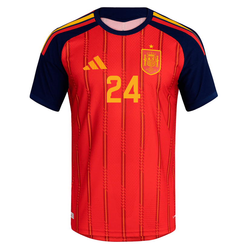 adidas Men's Fermin Spain Authentic World Cup Home Jersey 2026 (Vivid Red)