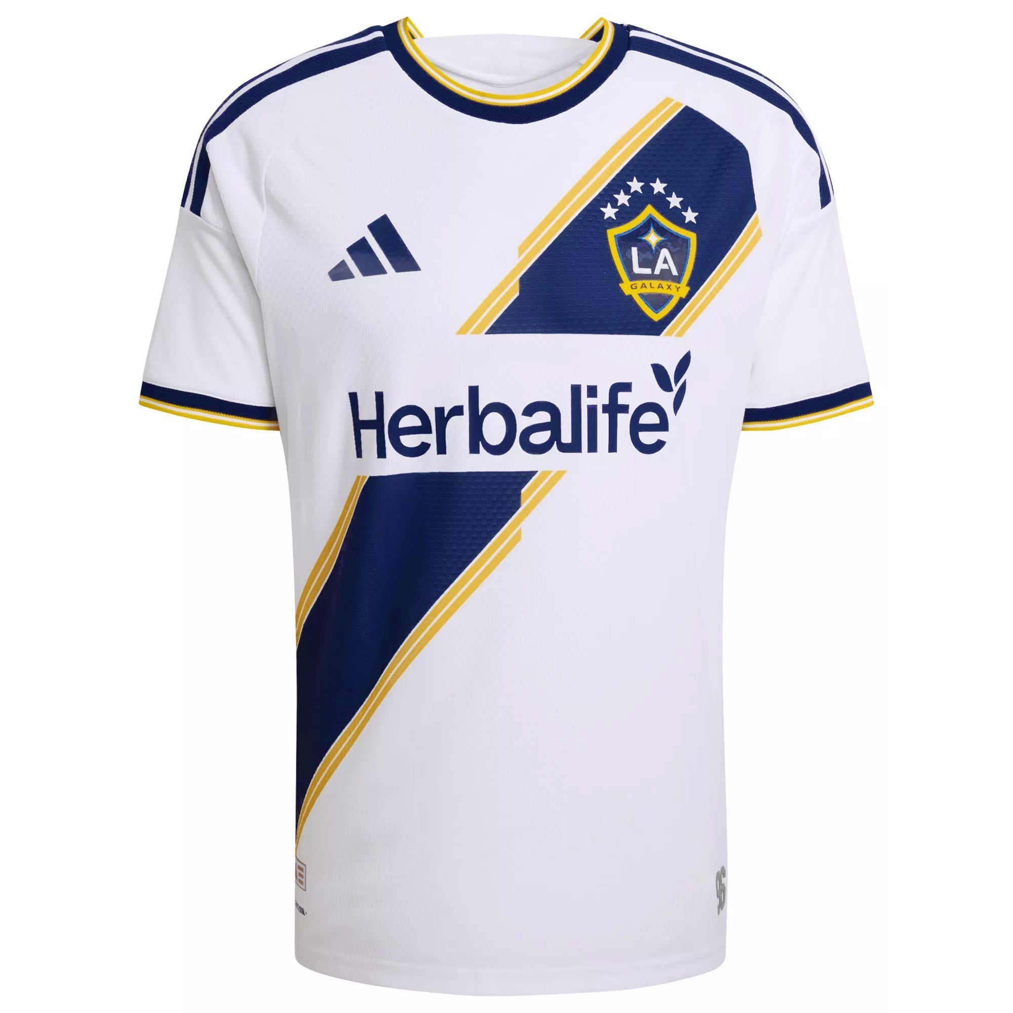 adidas Men's Nelson LA Galaxy Authentic Match Home Jersey 26/27 (White)
