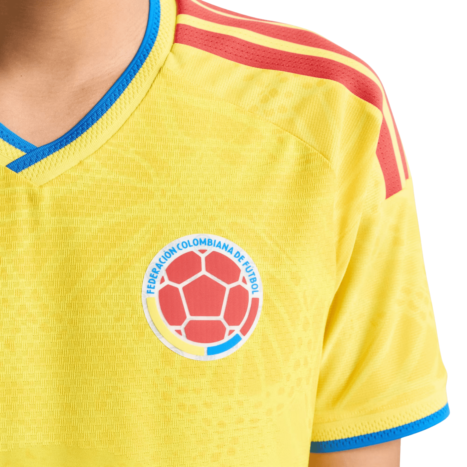 adidas Men's Borja Colombia 2026 Authentic Home Jersey (Impact Yellow)