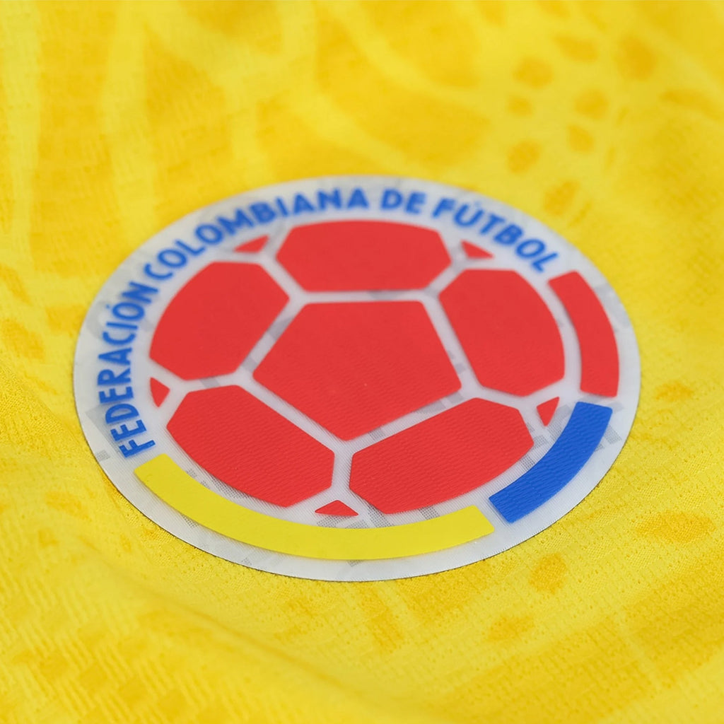 adidas Men's Asprilla Colombia 2026 Authentic Home Jersey (Impact Yellow)