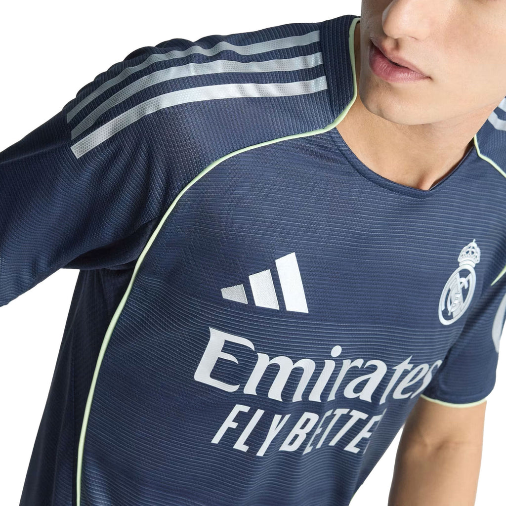 adidas Trent Alexander-Arnold Real Madrid Authentic Away Jersey 25/26 w/ Champions League Patches (Legend Ink)