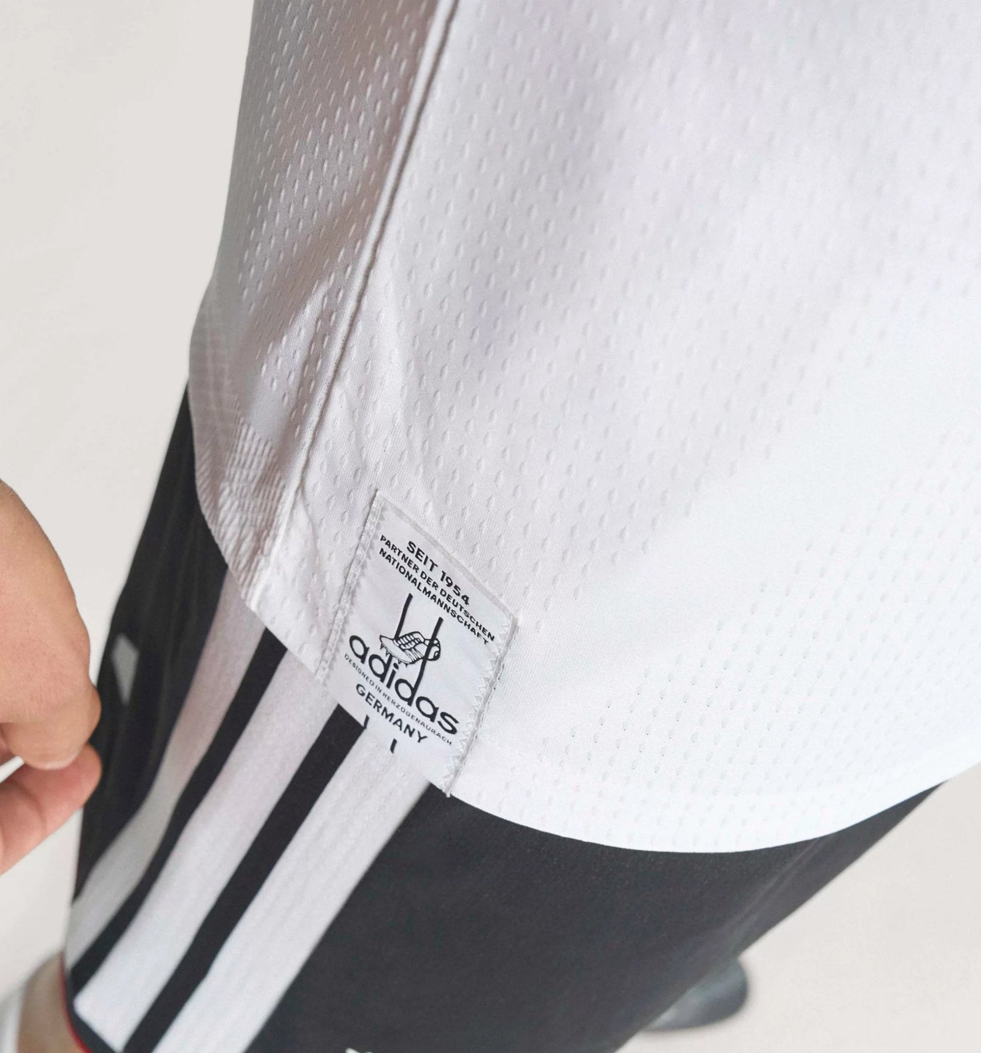 adidas Men's Baumann Germany Authentic Home World Cup Jersey 2026 (White/Black)