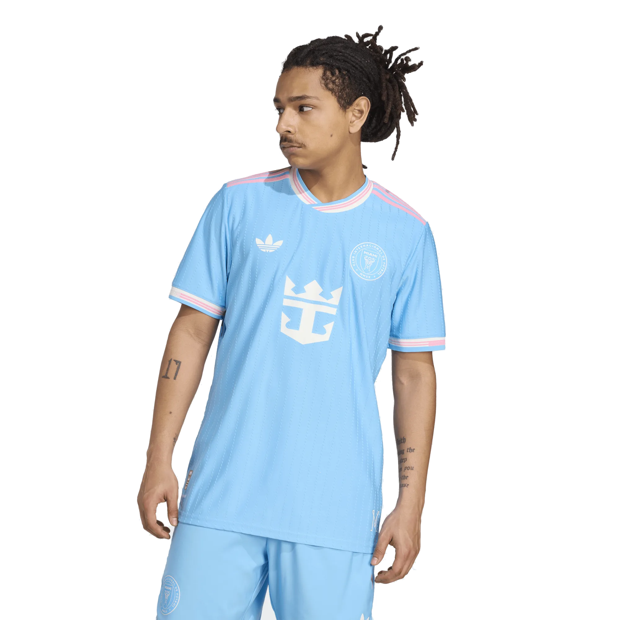adidas Afonso Inter Miami Authentic Third Jersey 25/26 (Blue/Pink)