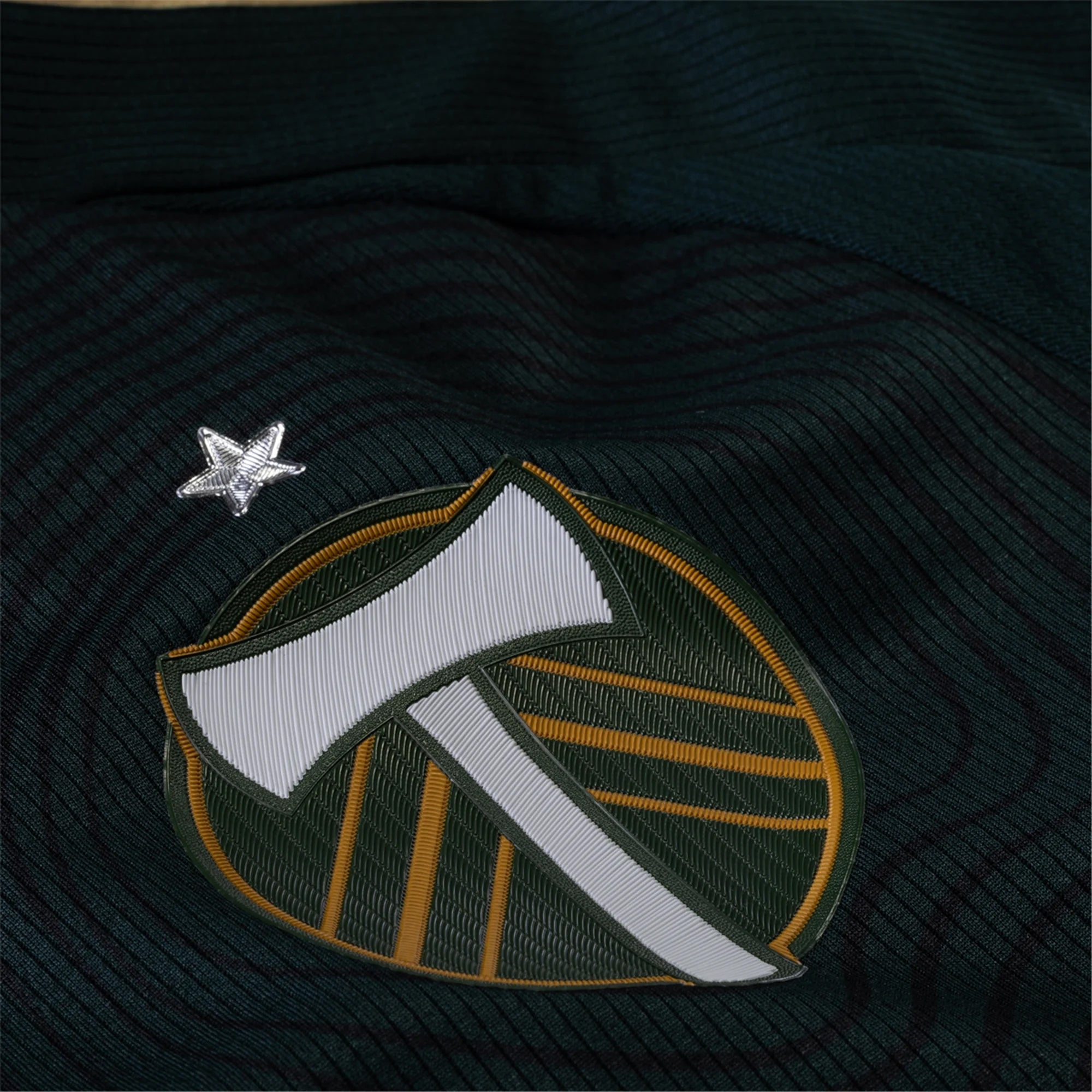 adidas Portland Timbers Authentic Home Jersey w/ MLS & Apple Patch 25/26 (Green/Gold)