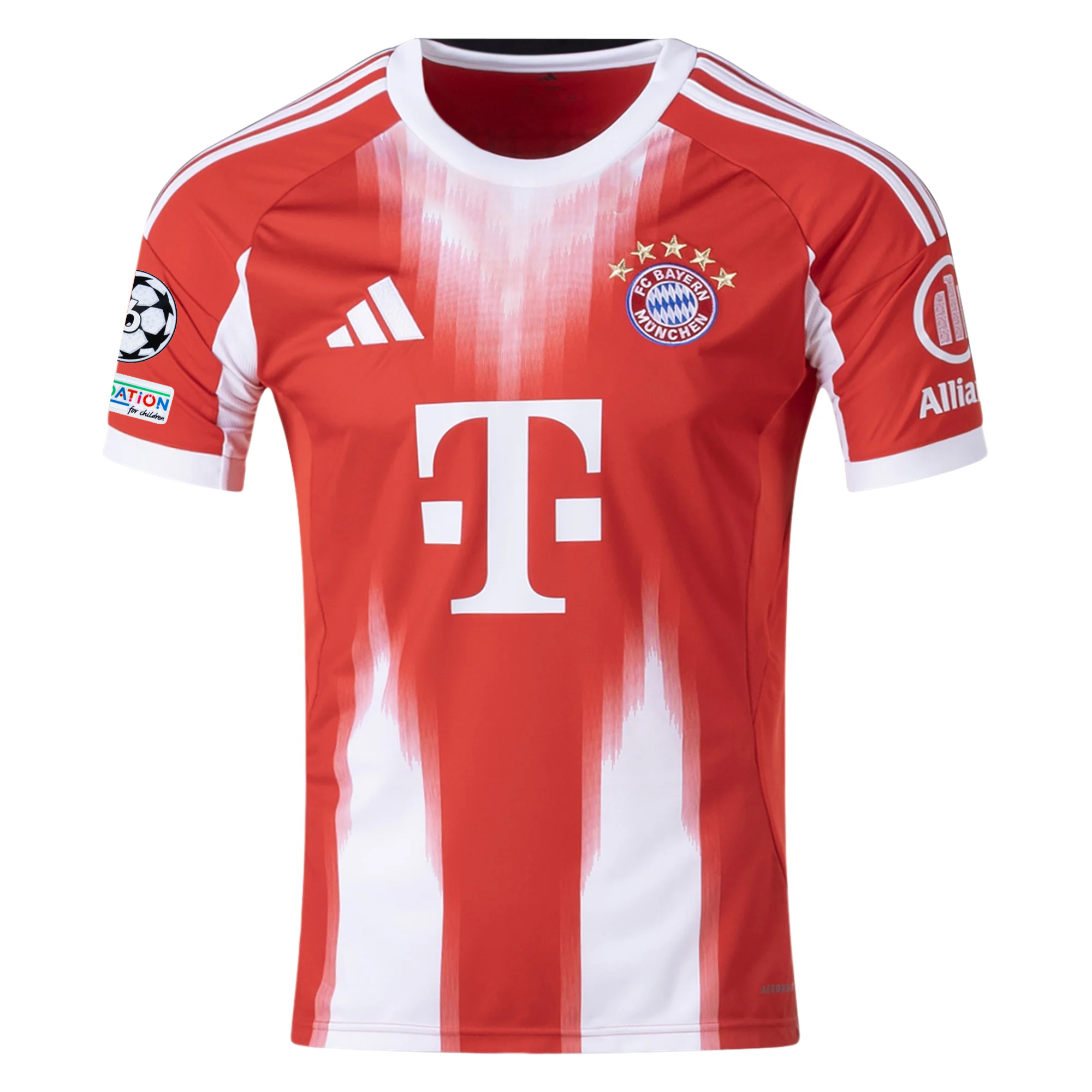 adidas Bayern Munich Ito Home Jersey w/ Champions League Patches 25/26 (Red)