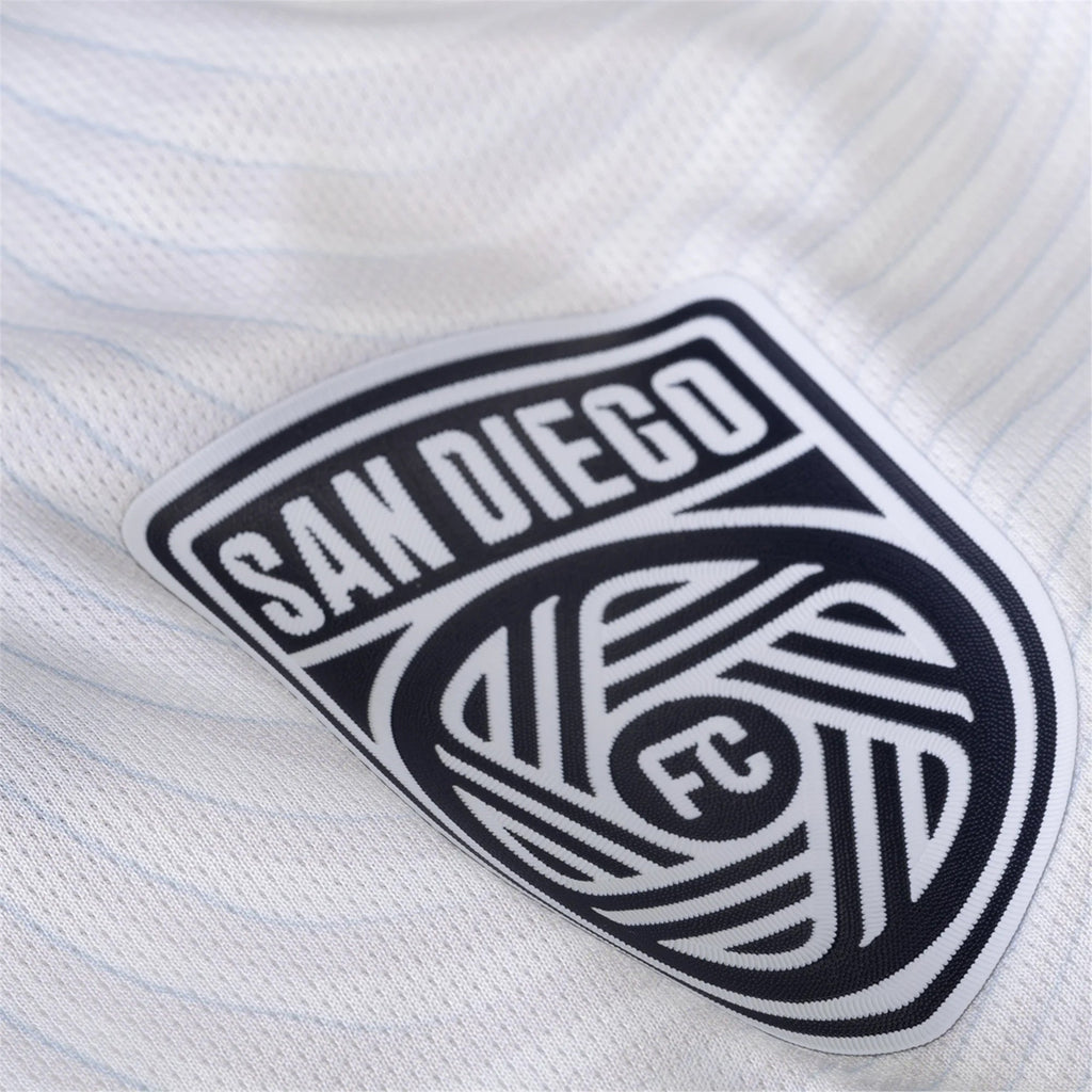 adidas San Diego FC Authentic Anders Dreyer Away Jersey 25/26 w/ MLS & Apple Patch (White)