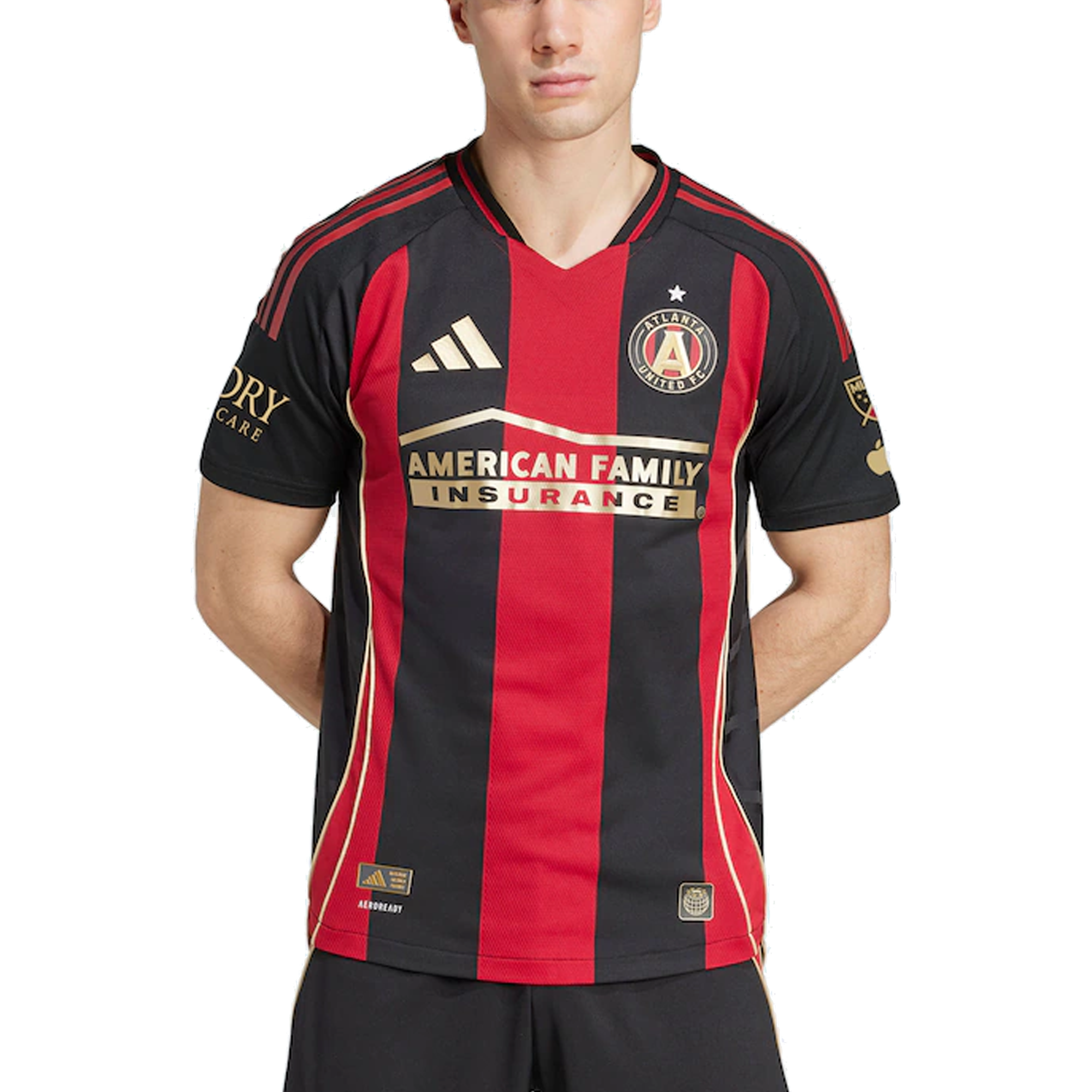 Atlanta United Brad Guzan 25/26 Home Jersey (Red/Black) - w/ MLS Patches