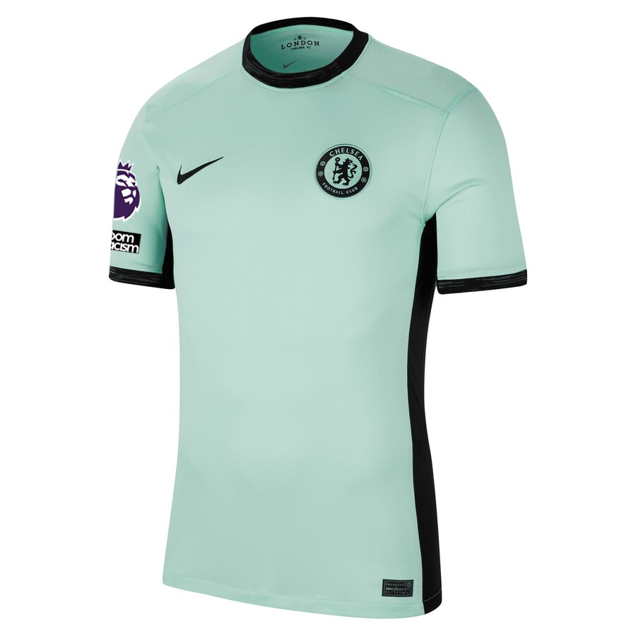 Nike Chelsea Cole Palmer Third Jersey w/ EPL + No Room For Racism Patches 23/24 (Mint Foam/Black)