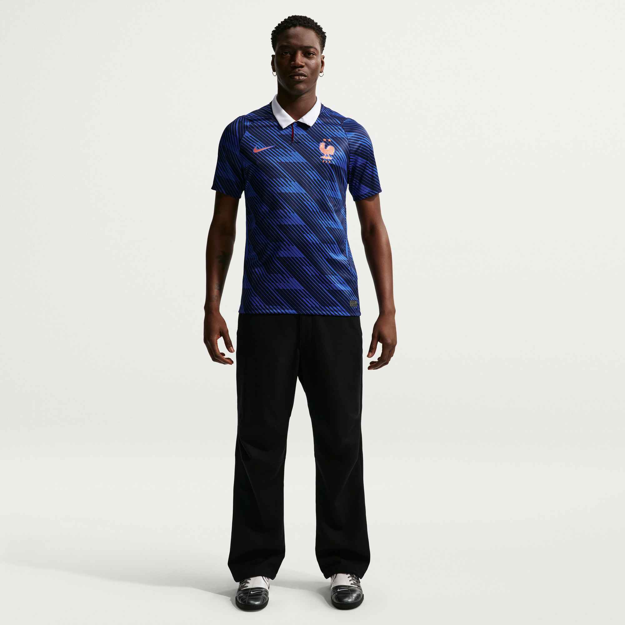 Nike Men's France N'Golo Kanté Home Stadium Jersey 2026 (Game Royal/Metallic Copper)