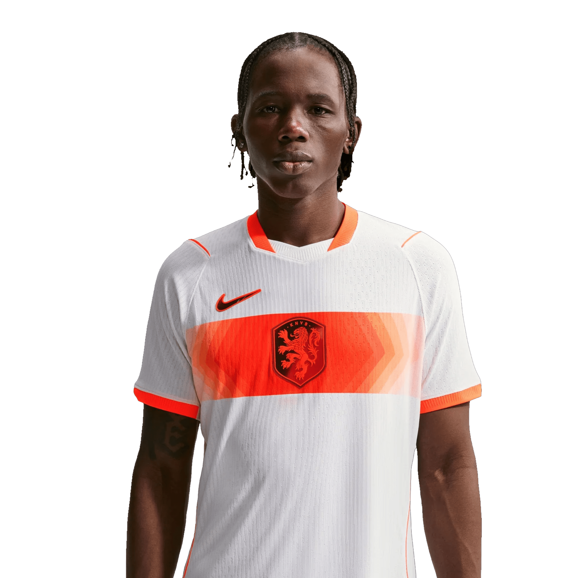 Nike Mens Netherlands Cody Gakpo Match Authentic Away Jersey 2026 (White/Hyper Crimson)