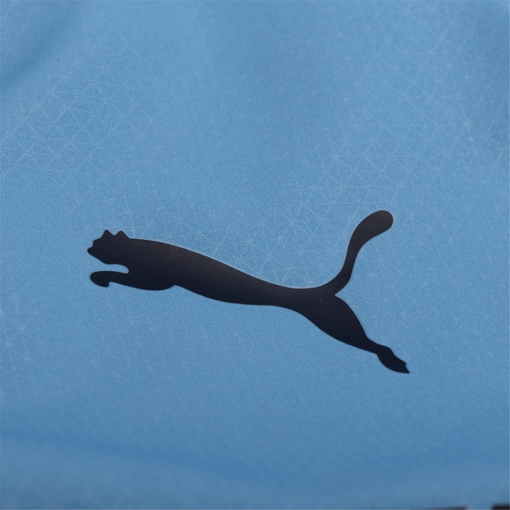 Puma Manchester City Authentic Reijnders Home Jersey w/ EPL + No Room For Racism Patches 25/26 (Team Light Blue/White)